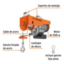 Polipasto eléctrico de 400 kg, Truper