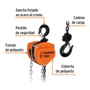 Polipasto de cadena de 1/2 ton, Truper