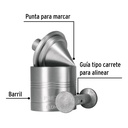 Plomada metálica de 675 g con centro, Pretul