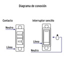 Placa armada contacto e interruptor, línea Económica