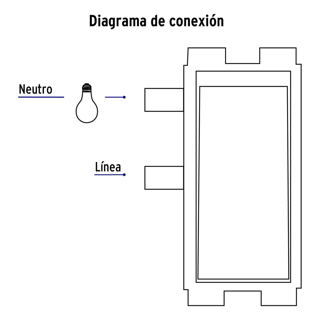 Placa armada con 2 interruptores sencillos, Volteck Basic