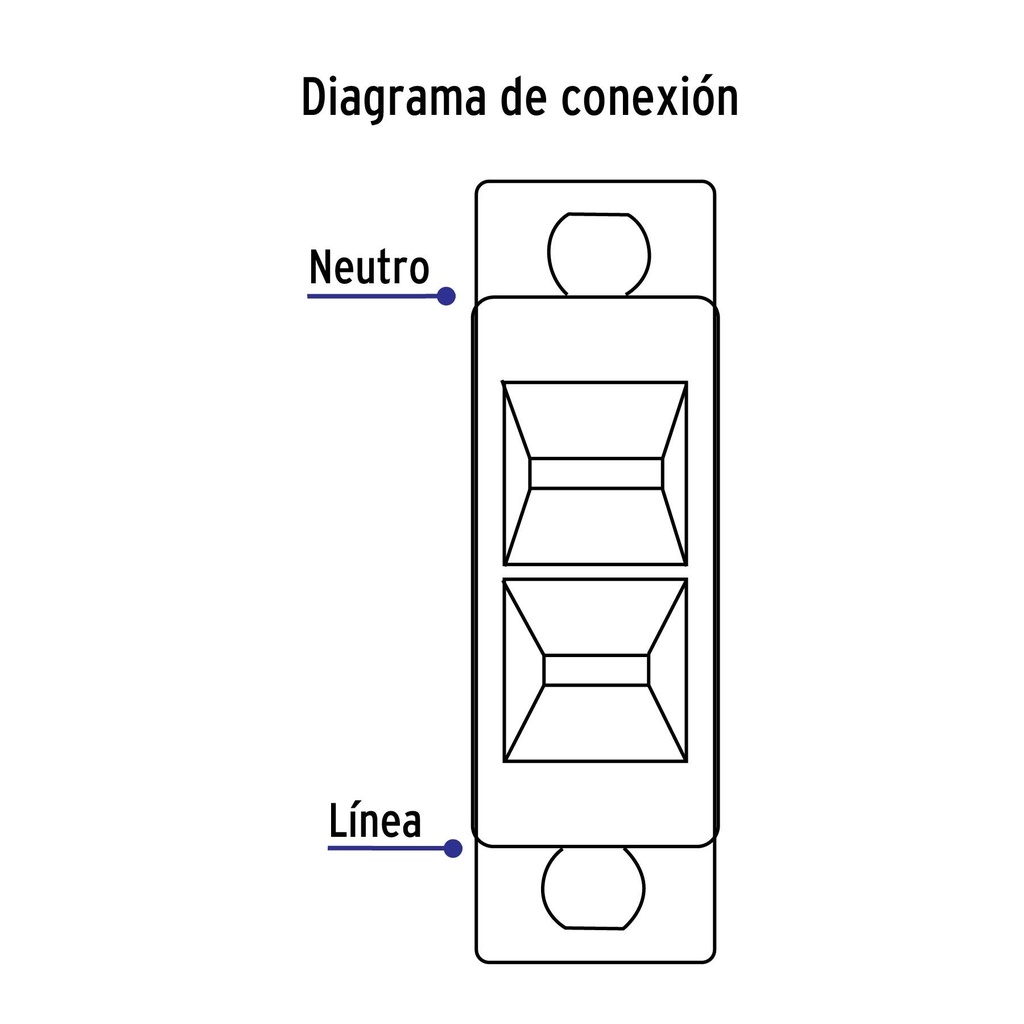 Placa armada con contacto polarizado, línea Económica