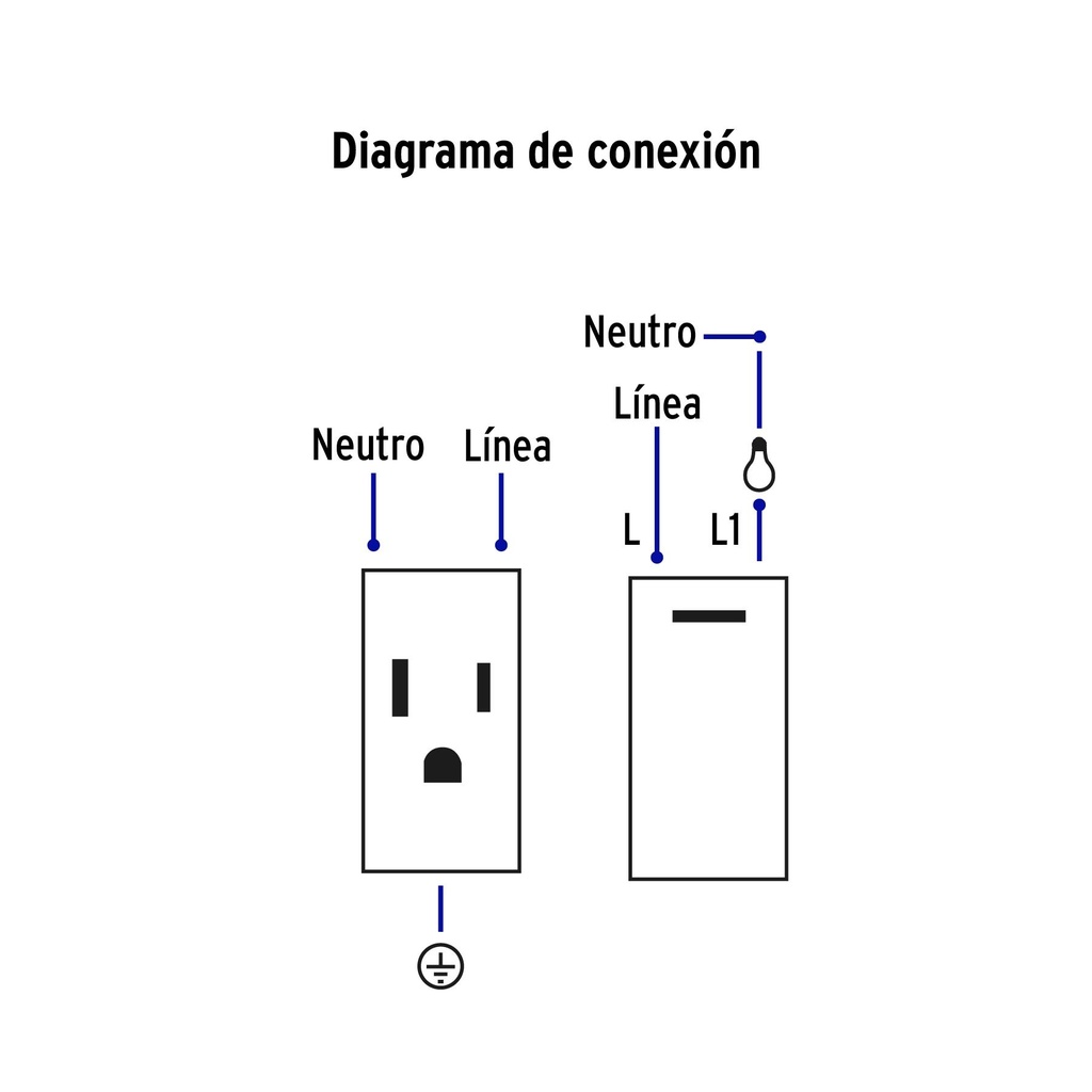 Placa armada acero interruptor y contacto 1 módulo, Lisboa