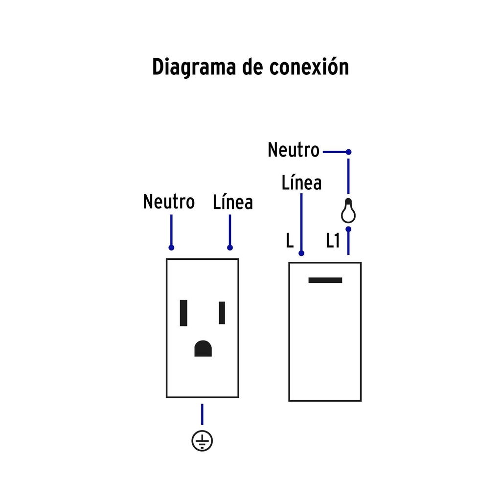 Placa armada acero interruptor y contacto 1.5 mód, Lisboa