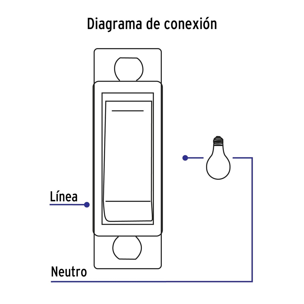 Placa armada 2 interruptores sencillos, línea Económica