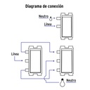 Placa armada 1 interruptor sencillo + 1 de 3 vías, Basic