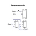 Placa armada 1 interruptor y 1 escalera, marfil, Basic