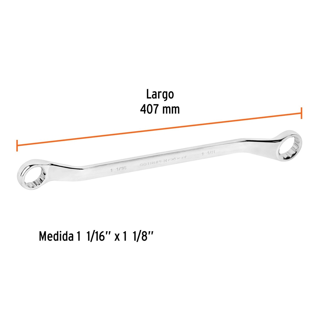 Llave de estrías 1-1/16 x 1-1/8' x 407 mm largo, Expert