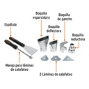 Pistola de calor 2000 W con 9 accesorios, profesional