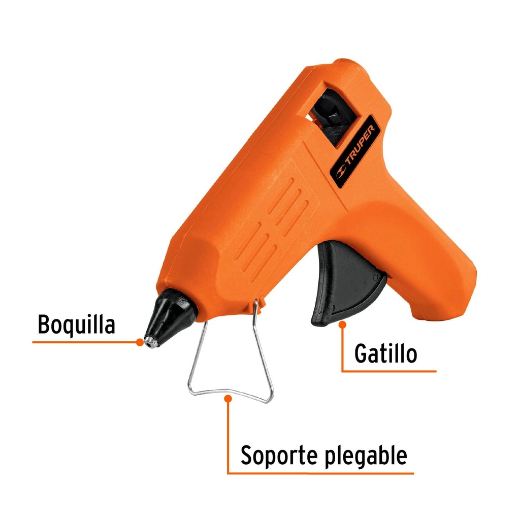 Pistola eléctrica para silicón de 1/2', Truper