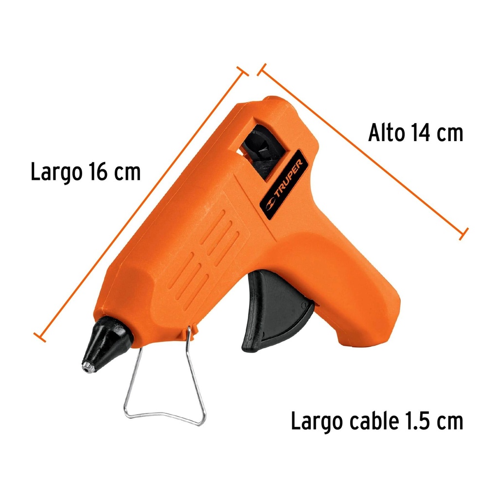 Pistola eléctrica para silicón de 1/2', Truper