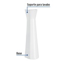 Pedestal cerámico para lavabo, blanco, Foset