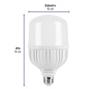 Lámpara LED alta potencia 30 W (equiv. 250 W), luz de día