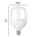 Lámpara LED alta potencia 60 W (equiv. 650 W), luz de día