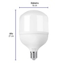 Lámpara LED alta potencia 70 W (equiv. 750 W), luz de día