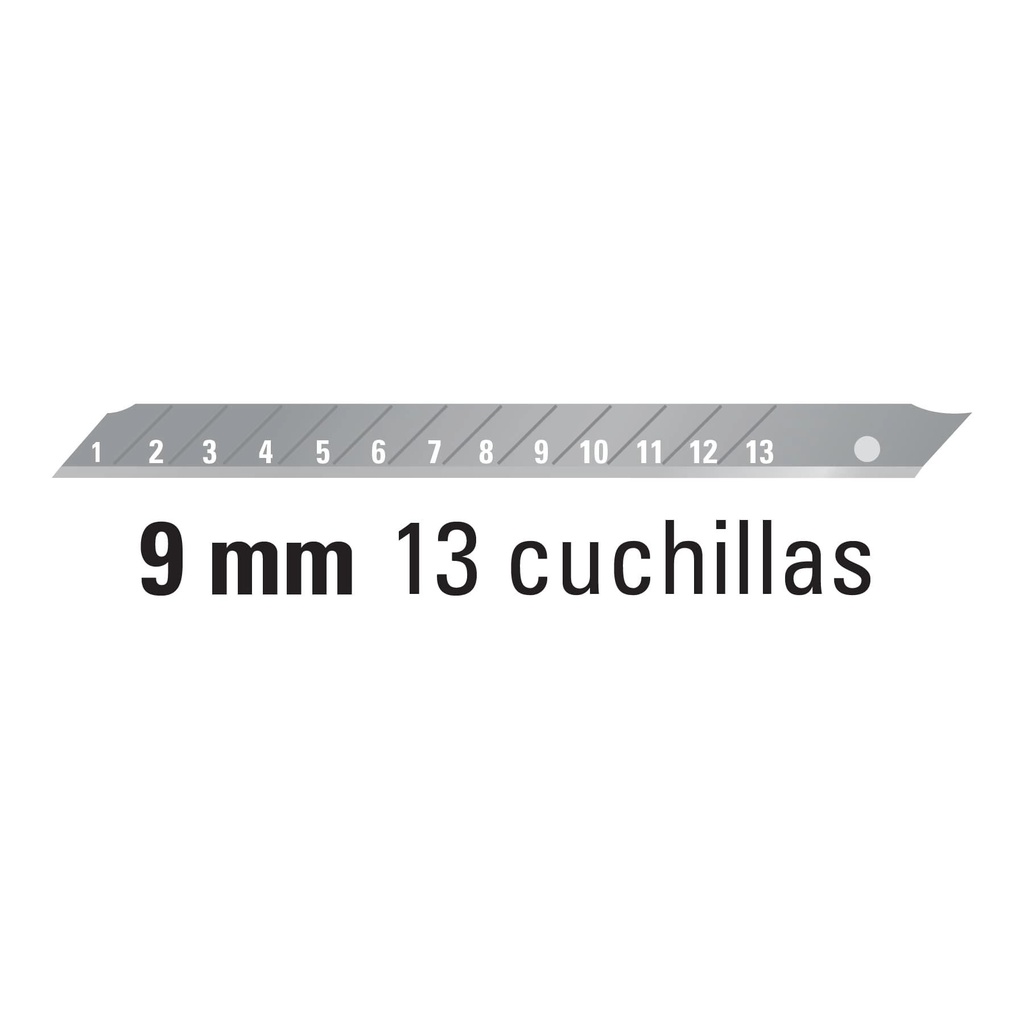 Estuche con 10 cuchillas SK2 de 9 mm para cutter, Expert