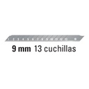 Estuche con 10 cuchillas SK2 de 9 mm para cutter, Expert