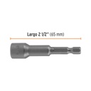 Estuche con 5 dados magnéticos de 10 mm largo 2-1/2', Expert