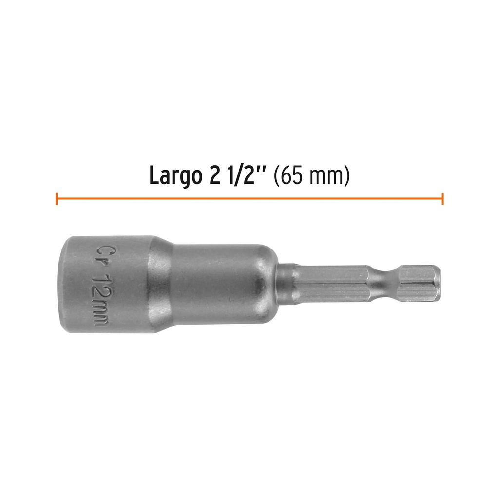 Estuche con 5 dados magnéticos de 12 mm largo 2-1/2', Expert