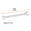 Llave española, 1/2 x 9/16' x 181 mm de largo, Truper Expert