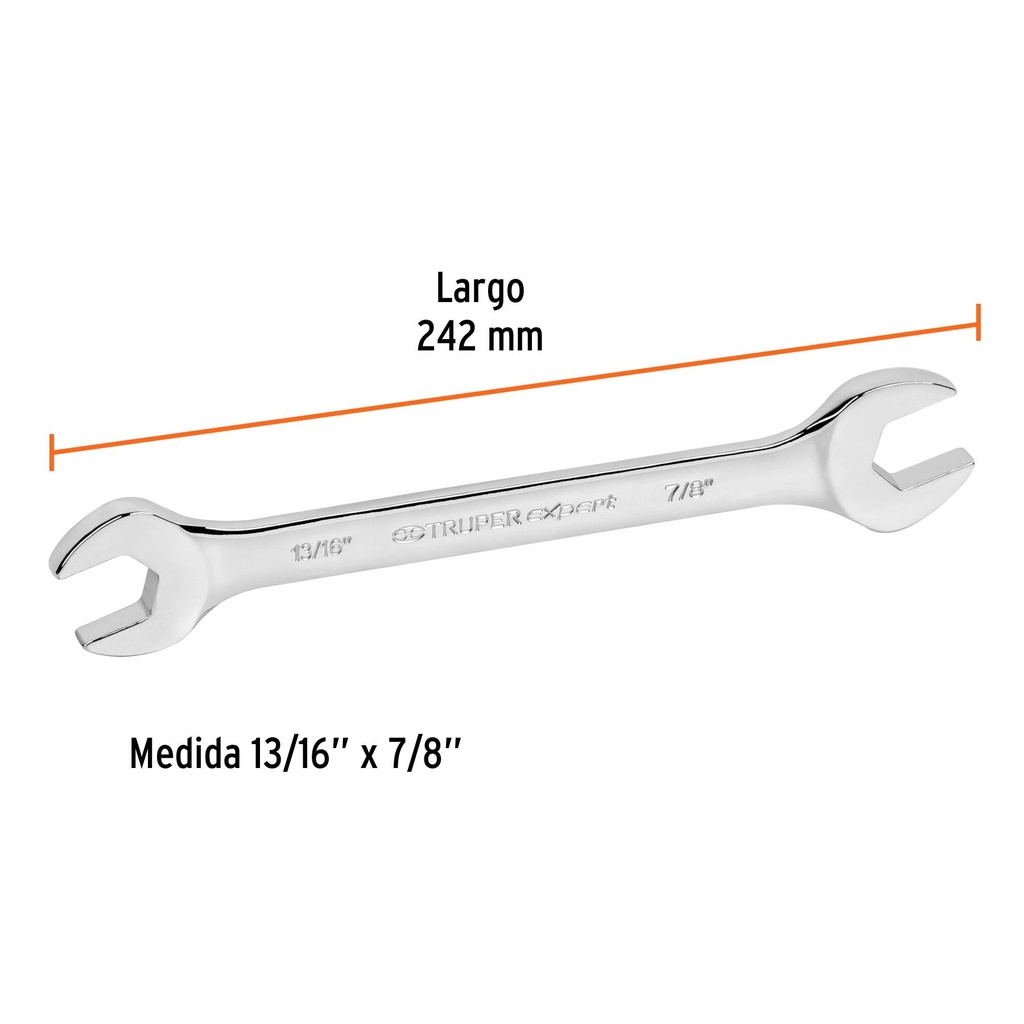 Llave española, 13/16 x 7/8' x 242 mm de largo, Expert