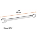 Llave combinada extralarga 1-3/16' x 403 mm de largo, Expert