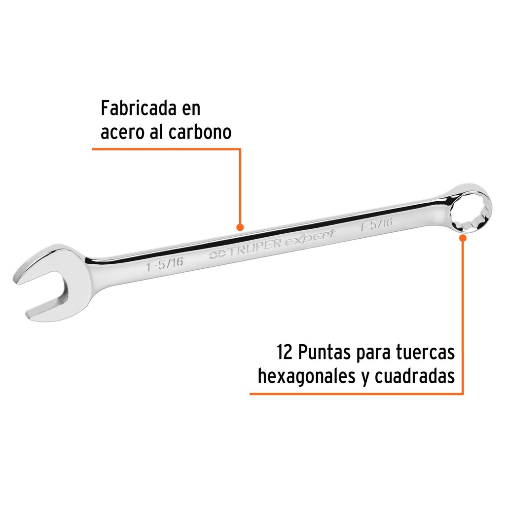 Llave combinada extralarga 1-5/16' x 376 mm de largo, Expert