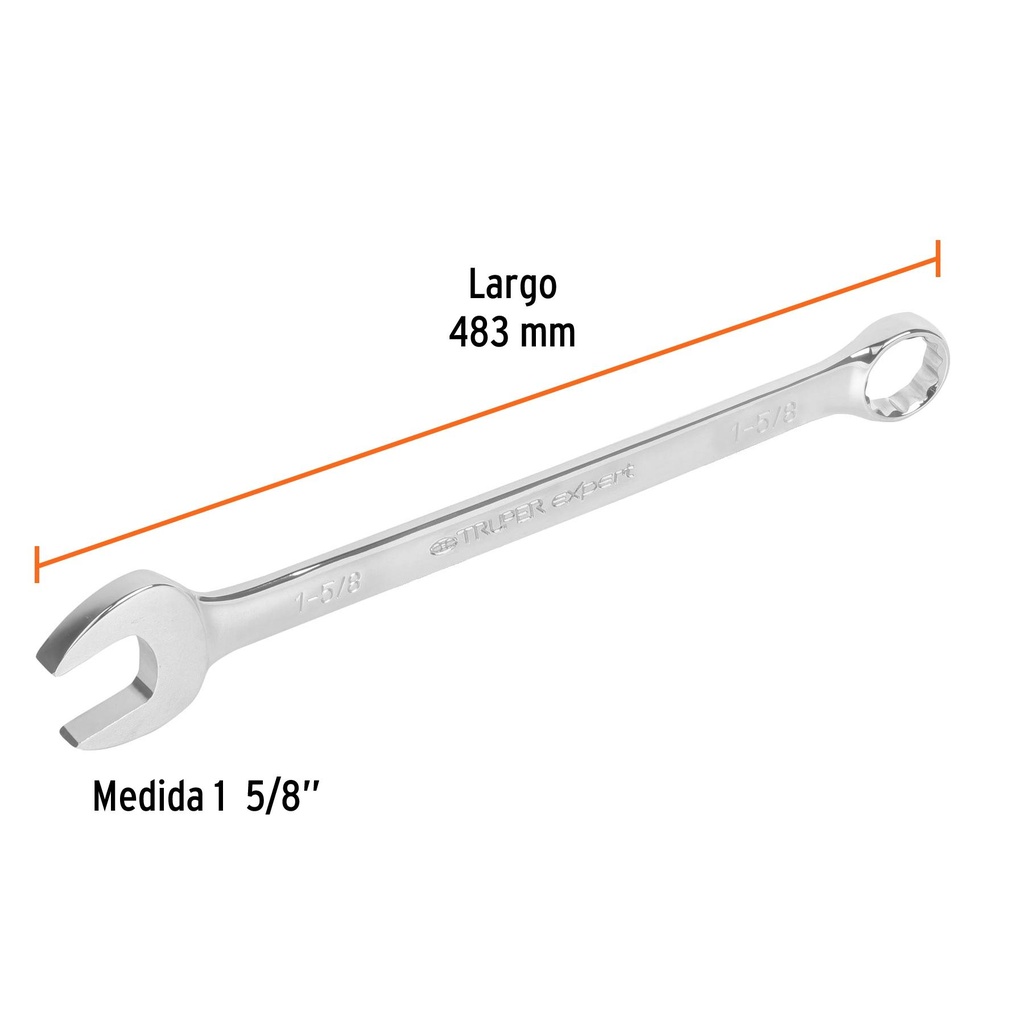 Llave combinada extralarga 1-5/8' x 483 mm de largo, Expert