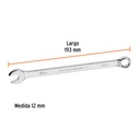 Llave combinada extralarga 12 mm x 193 mm de largo, Expert