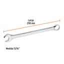 Llave combinada extralarga 13/16' x 298 mm de largo, Expert