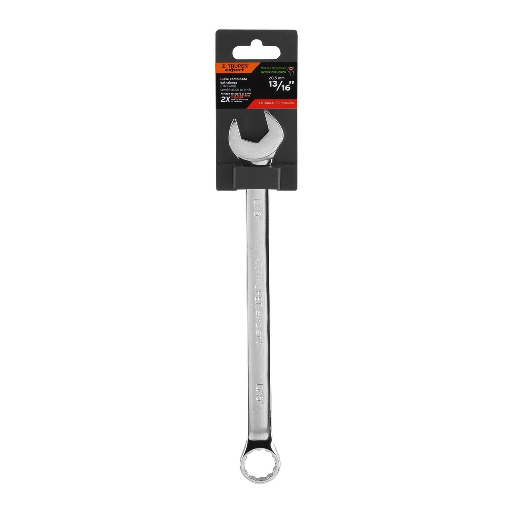 Llave combinada extralarga 13/16' x 298 mm de largo, Expert