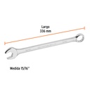 Llave combinada extralarga 15/16' x 336 mm de largo, Expert