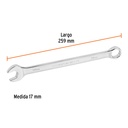 Llave combinada extralarga 17 mm x 259 mm de largo, Expert