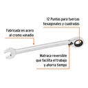 Llave combinada matraca reversible 24mmx330 mm largo, Expert