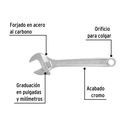 Llave ajustable (perico) 10' cromada, Pretul