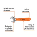 Llave ajustable (perico) 6' cromada mango de PVC, Truper