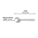 Llave ajustable (perico) 8' cromada, Pretul