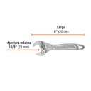 Llave ajustable (perico) 8' profesional cromada, Expert