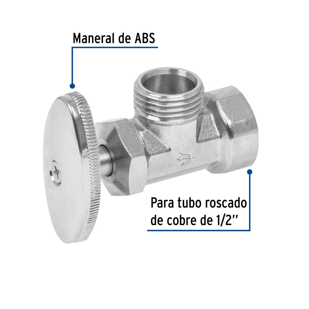 Llave angular 1/2' x 1/2' en blíster, Foset