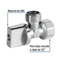 Llave angular 1/2' x 1/2', 1/4 de vuelta, Foset