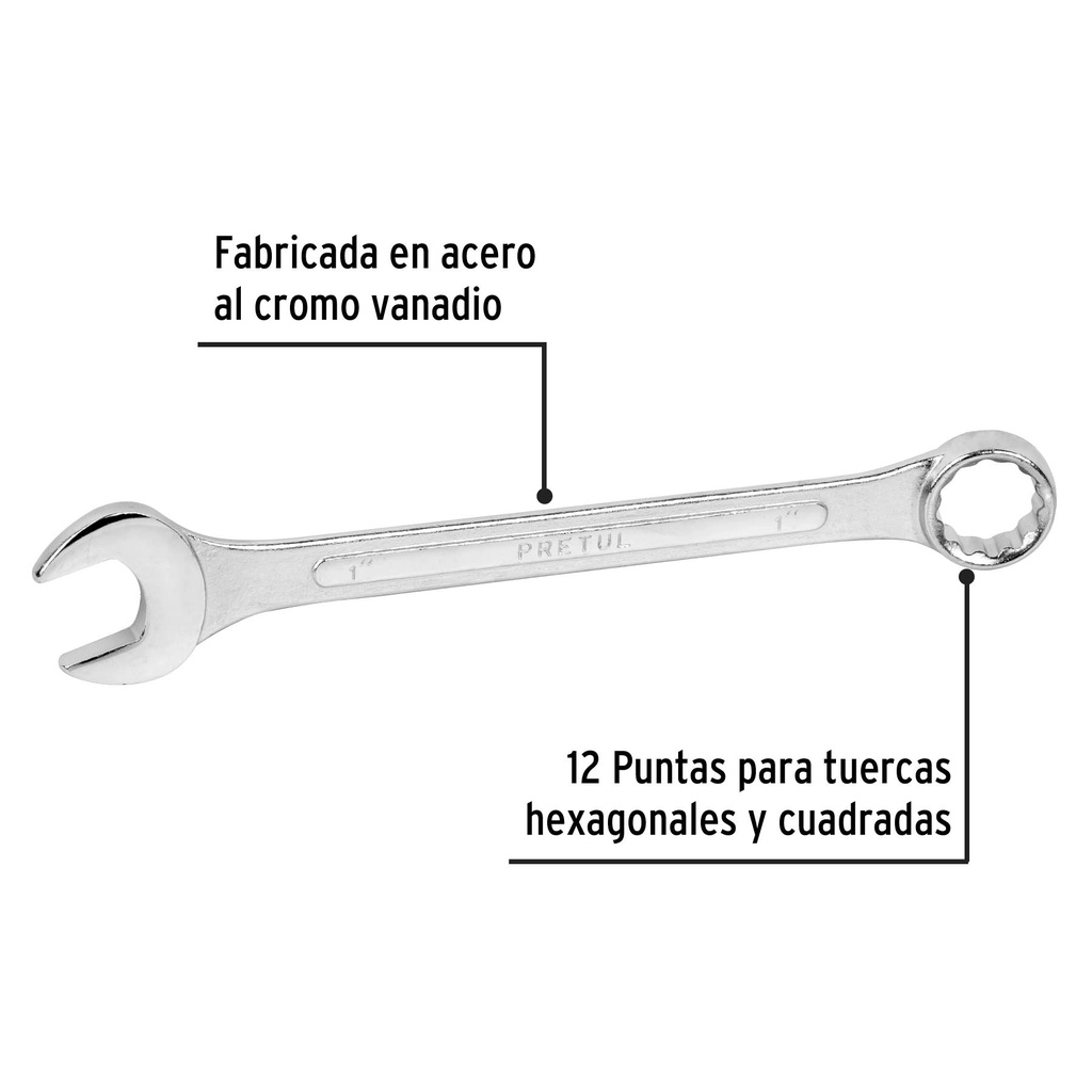 Llave combinada 1' x 290 mm de largo, Pretul