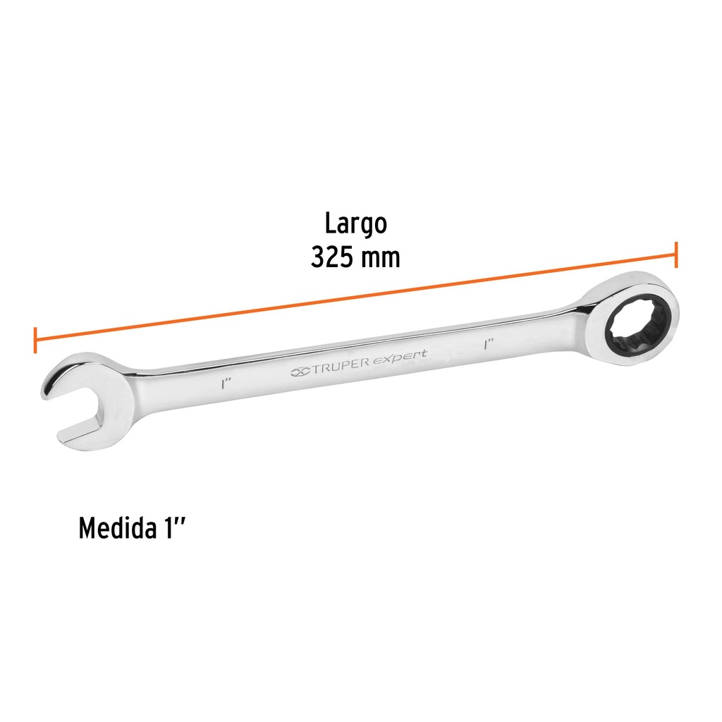 Llave combinada con matraca 1' x 325 mm largo, Expert