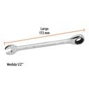 Llave combinada con matraca 1/2' x 173 mm largo, Expert