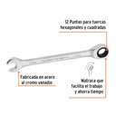 Llave combinada con matraca 13 mm x 174 mm largo, Expert