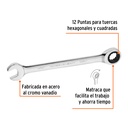 Llave combinada con matraca 13/16' x 281 mm largo, Expert