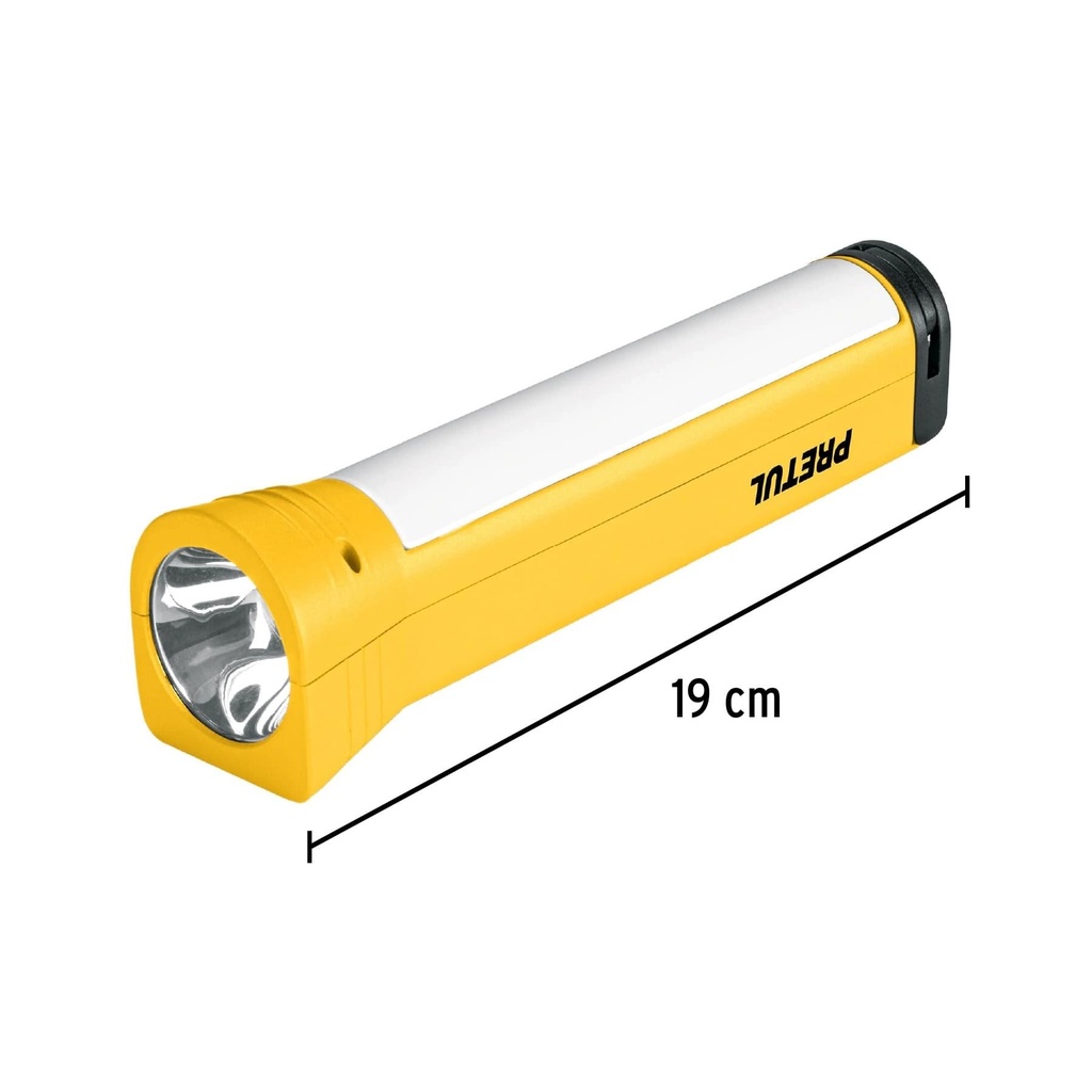 Linterna recargable con lámpara de emergencia,280 lm, Pretul