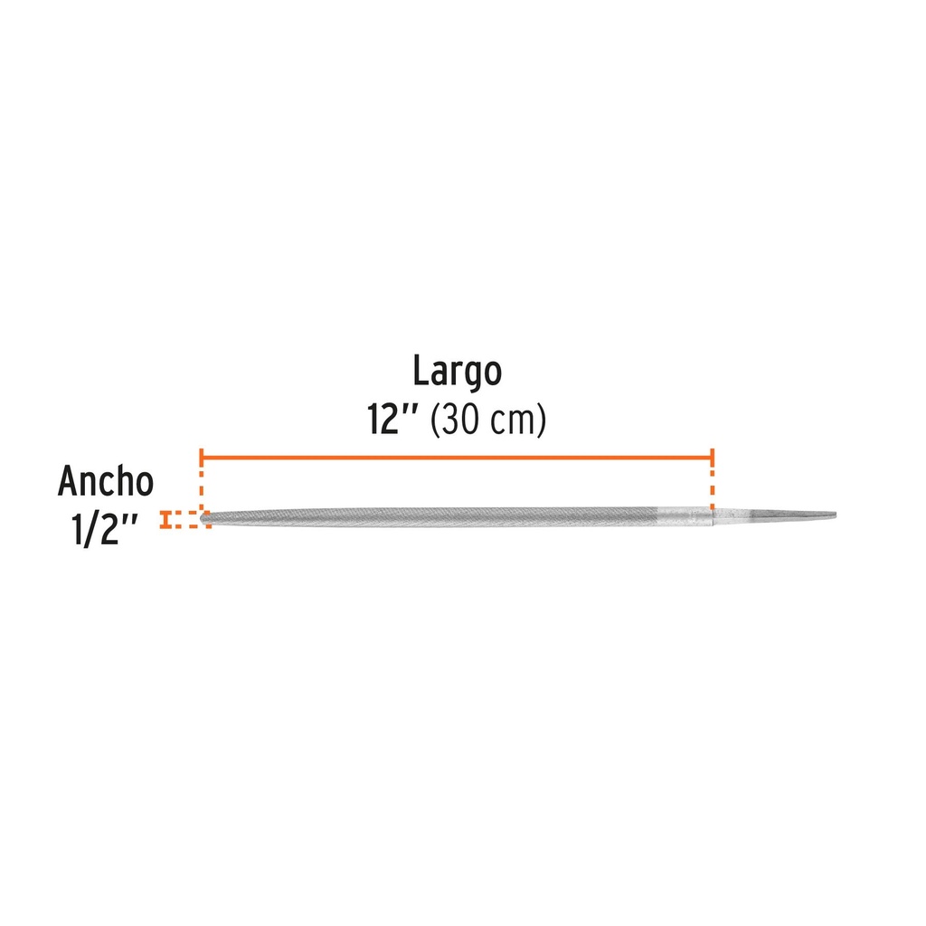 Lima redonda muza 12', Truper