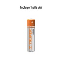 Linterna de aluminio 1 LED de 40 lm con 1 pila AA, Truper