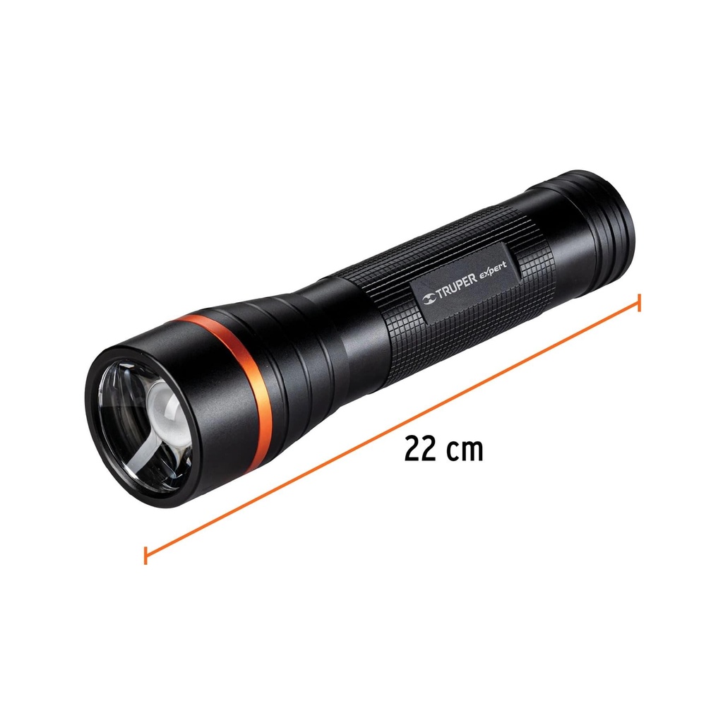 Linterna de aluminio LED Cree 500 lm con 2 pilas D, Truper