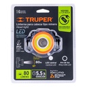 Linterna de minero LED/COB 80 lm recargable, Truper